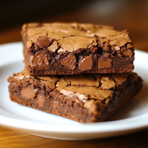 Freshly baked Brownie-Cookies cooling on a parchment-lined baking sheet